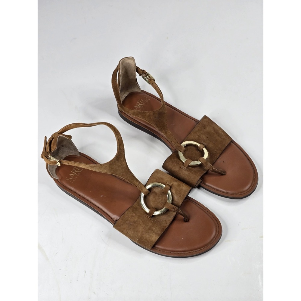 Franco Sarto A- Lockheart Gladiator Sandals Size 8 Brown Women's Ankle Strap